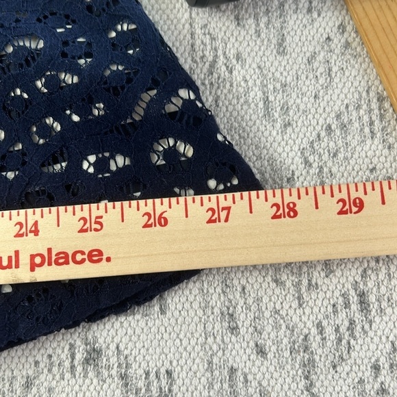 The Limited Black & Crème Stripes with Lace Overlay Skirt Sz 4 - Picture 8 of 10